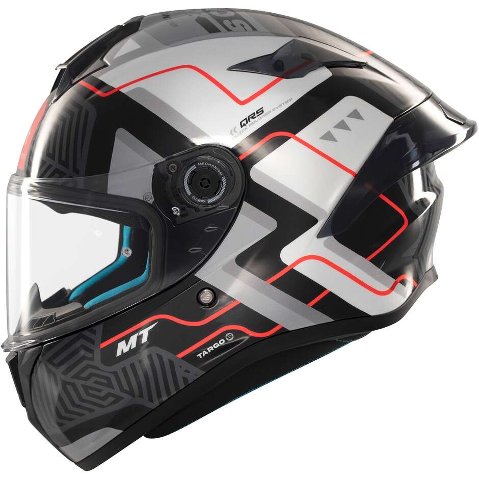 Casco Moto Integrale Mt Helmets TARGO S BRIK C0 Lucido