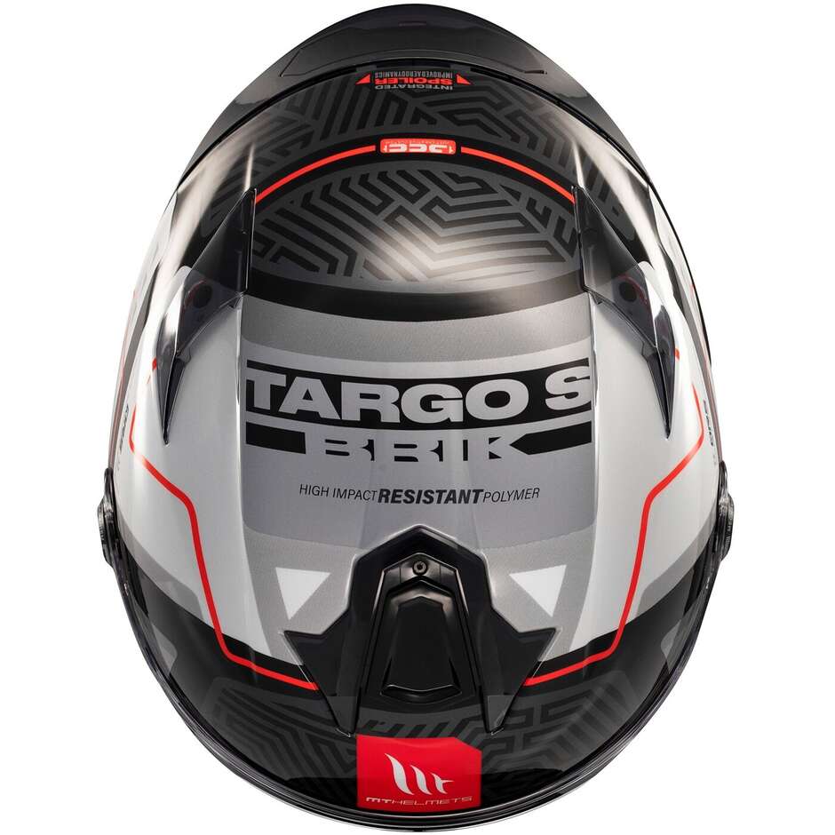 Casco Moto Integrale Mt Helmets TARGO S BRIK C0 Lucido