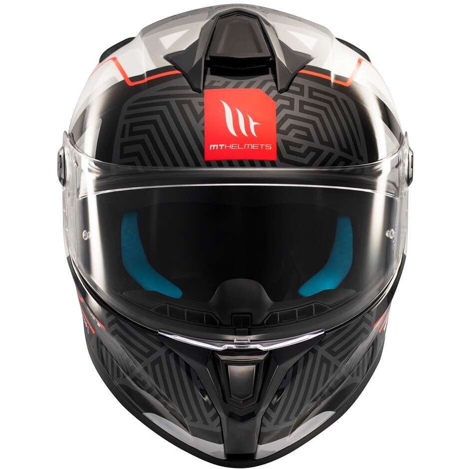 Casco Moto Integrale Mt Helmets TARGO S BRIK C0 Lucido