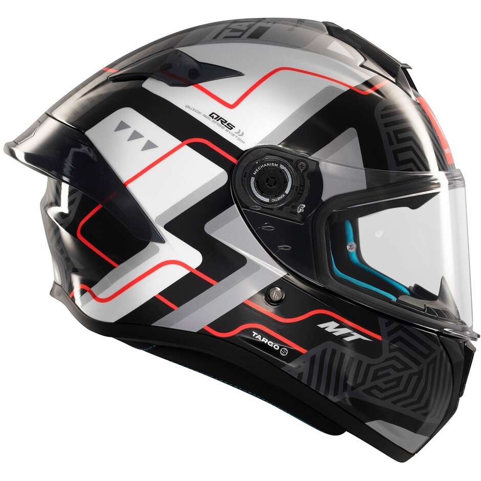 Casco Moto Integrale Mt Helmets TARGO S BRIK C0 Lucido