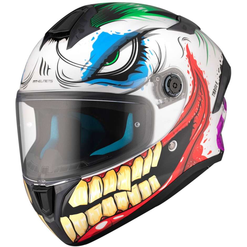 Casco Moto Integrale Mt Helmets TARGO S JOKE A5 Lucido