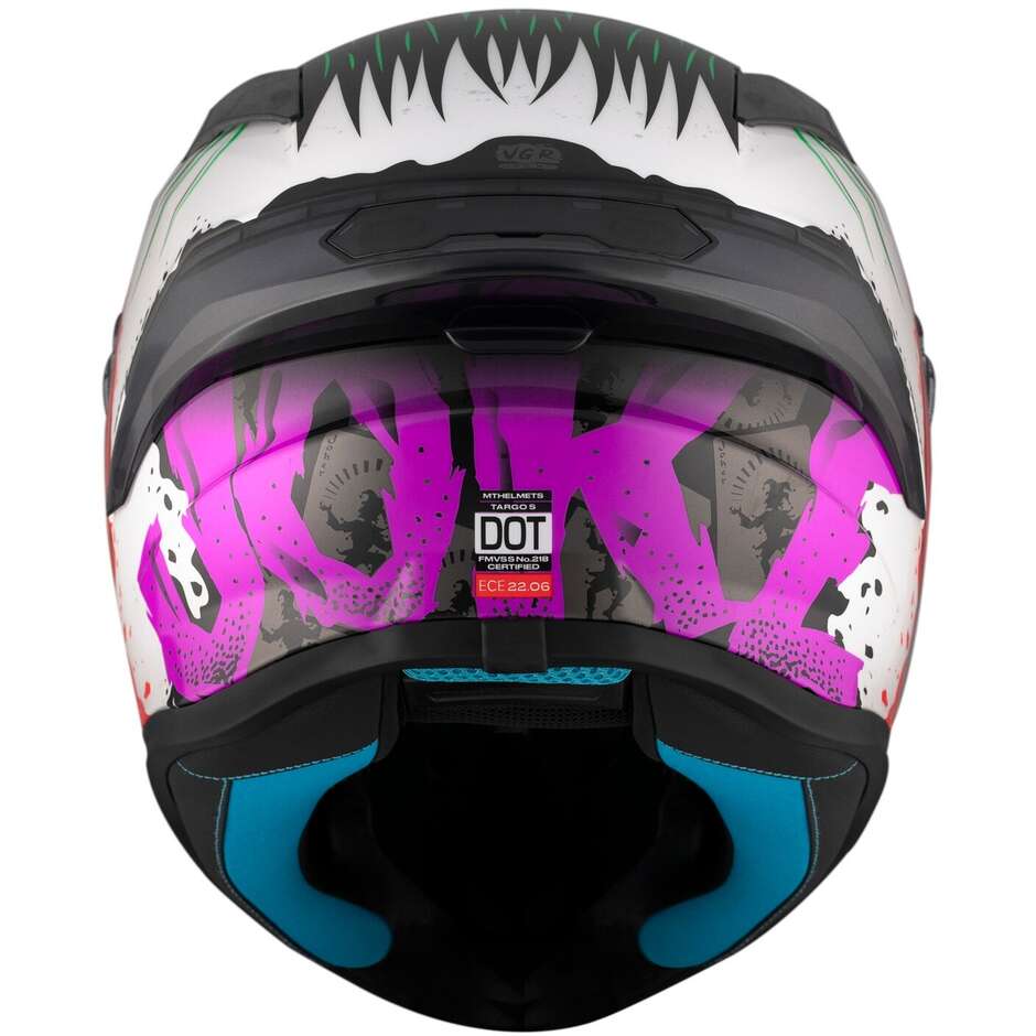 Casco Moto Integrale Mt Helmets TARGO S JOKE A5 Lucido