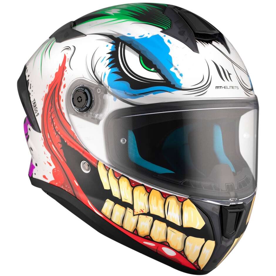 Casco Moto Integrale Mt Helmets TARGO S JOKE A5 Lucido