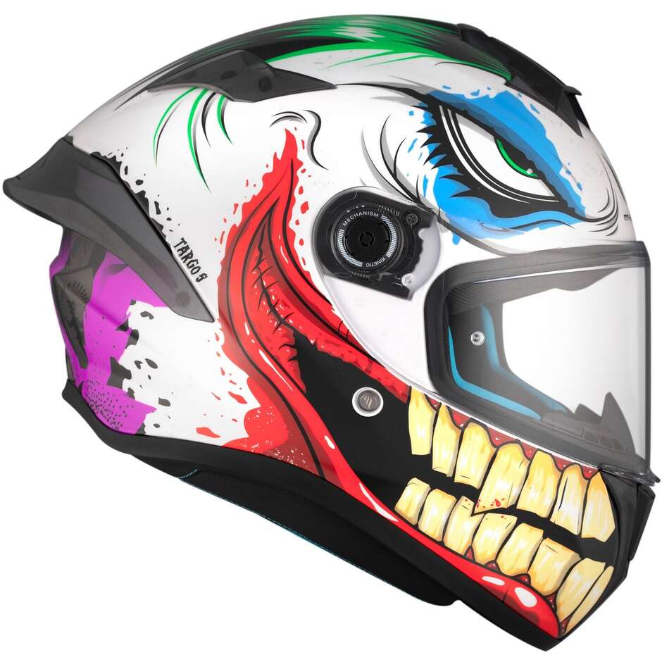 Casco Moto Integrale Mt Helmets TARGO S JOKE A5 Lucido