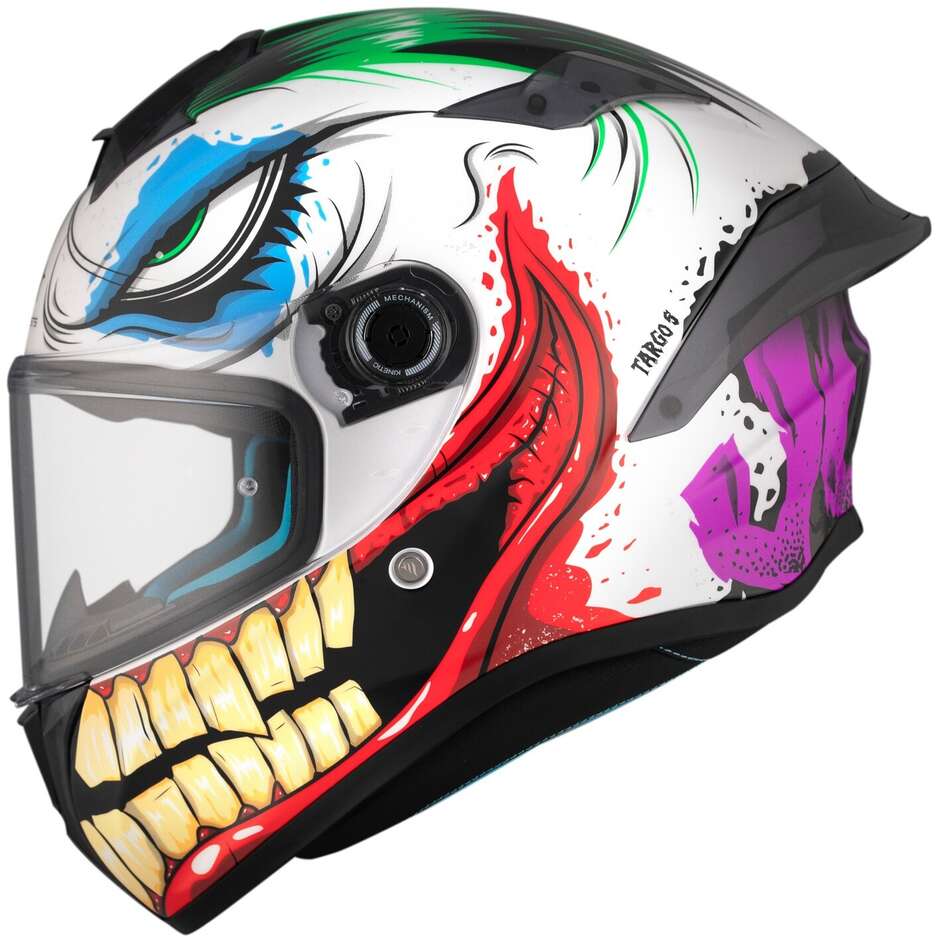 Casco Moto Integrale Mt Helmets TARGO S JOKE A5 Lucido