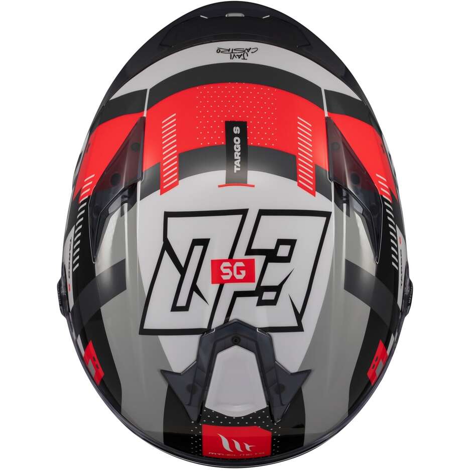 Casco Moto Integrale Mt Helmets TARGO S SERGIO GARCIA 2024 B5 Lucido