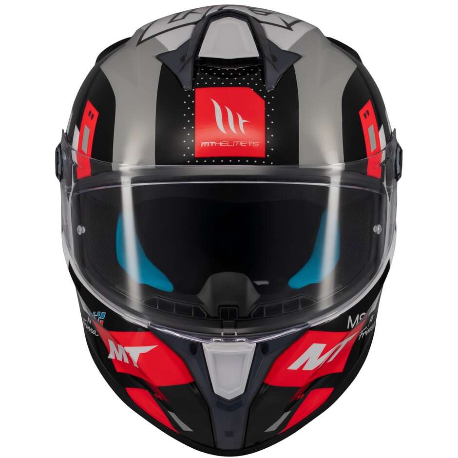 Casco Moto Integrale Mt Helmets TARGO S SERGIO GARCIA 2024 B5 Lucido