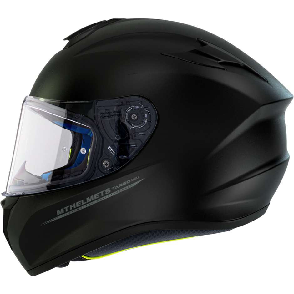 Casco Moto Integrale MT Helmets Targo Solid A1 Nero Opaco