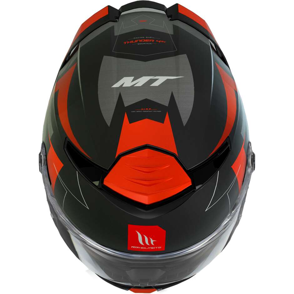 Casco Moto Integrale Mt Helmets THUNDER 4 SV MOUNTAIN C5 Rosso Opaco