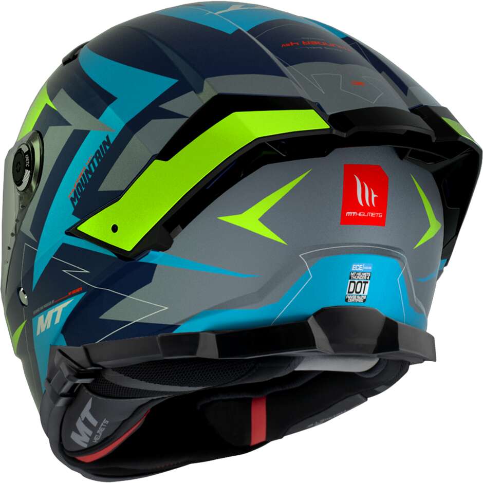 Casco Moto Integrale Mt Helmets THUNDER 4 SV MOUNTAIN C7 Blu Opaco