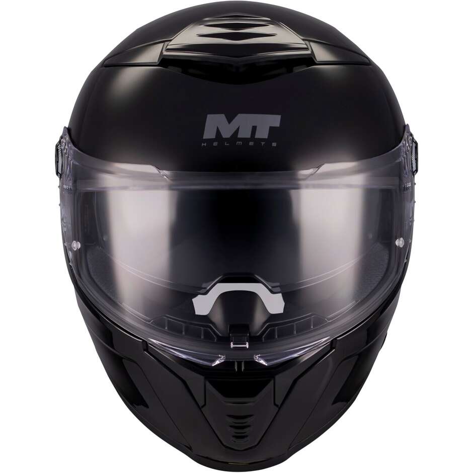 Casco Moto Integrale Mt Helmets THUNDER 4 SV PURE A1 Nero Lucido
