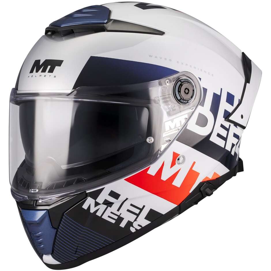 Casco Moto Integrale THUNDER 4 SV WAVES A17 Bianc taglia XL