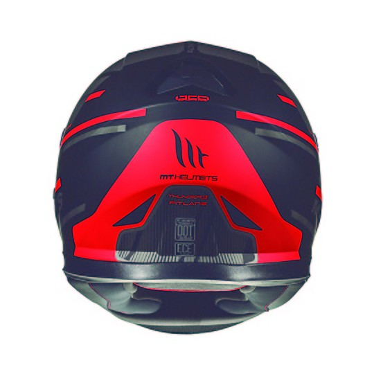 Casco Moto Integrale MT Helmets Thunder3 SV PITLANE C5 Rosso Opaco