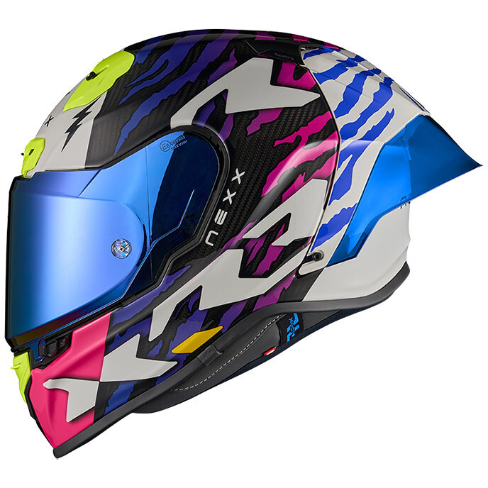 Casco Moto Integrale X.R3R ZIGER Blu Viola taglia 2XL