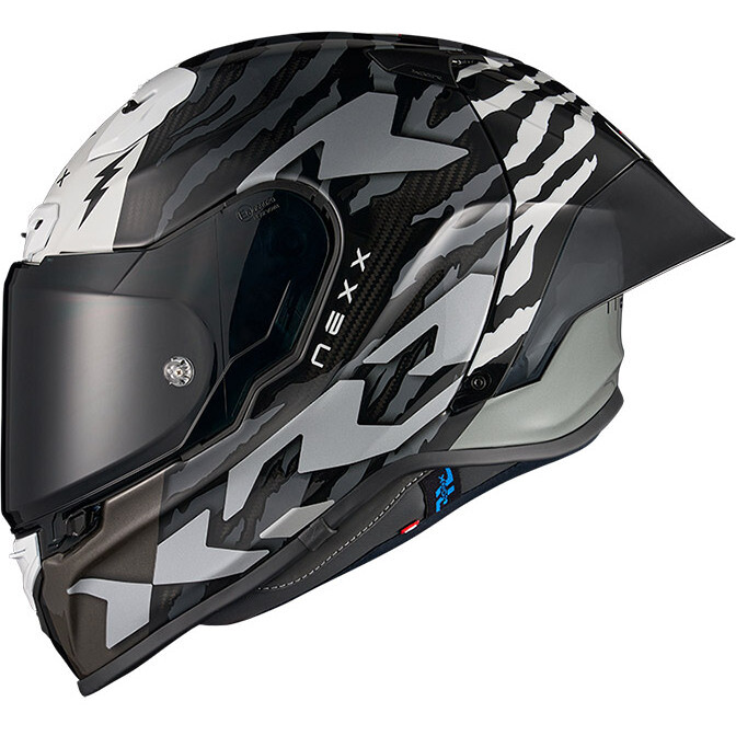 Casco Moto Integrale X.R3R ZIGER Nero Grigio taglia XS