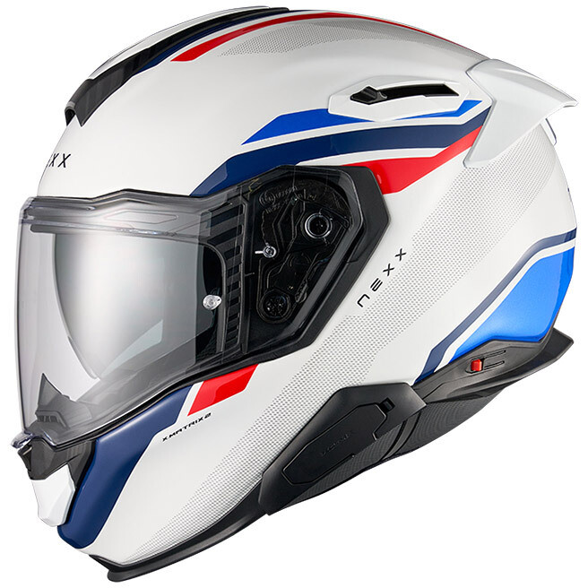 Casco Moto integrale X.TR Quanta Bianco Rosso Blu taglia XL