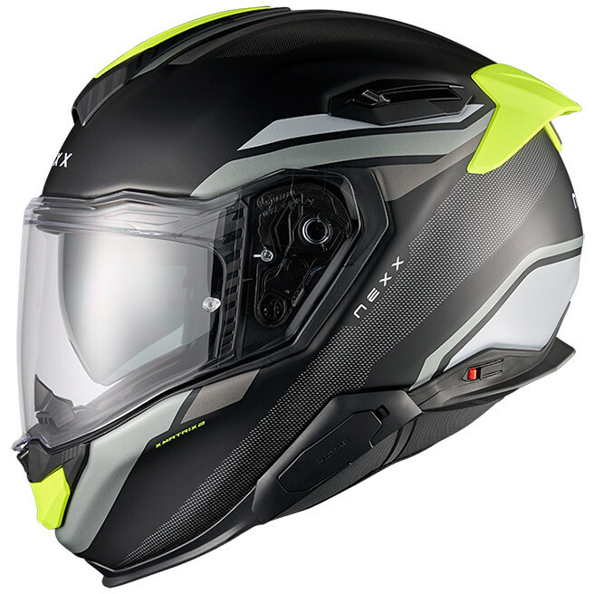 Casco Moto integrale X.TR Quanta Nero Giallo taglia S