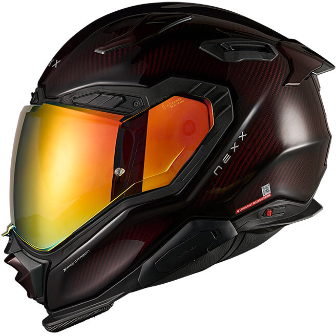 Casco Moto Integrale X.WST3 LAVA Carbon Rosso taglia XS