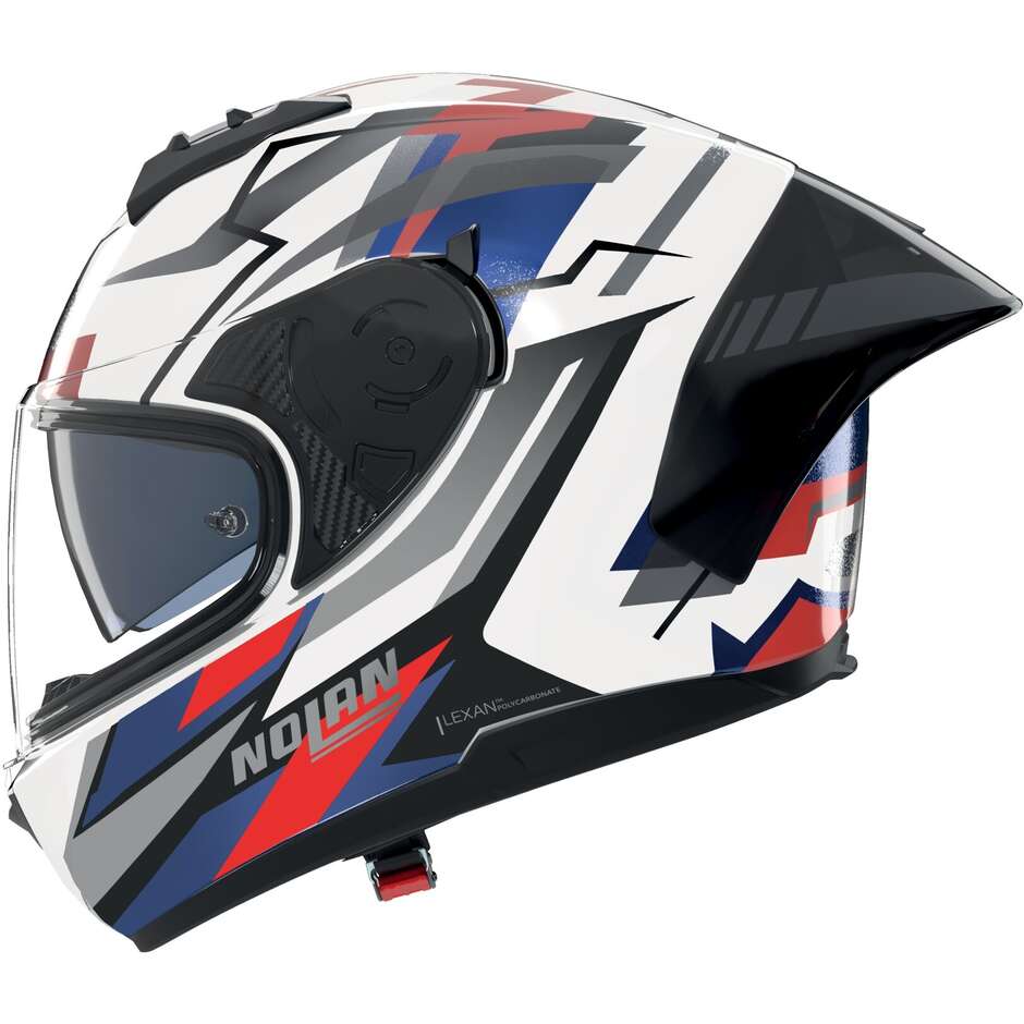 Casco Moto Integrale N60-6 SPORT CORSA 355 Bianco Blu taglia S