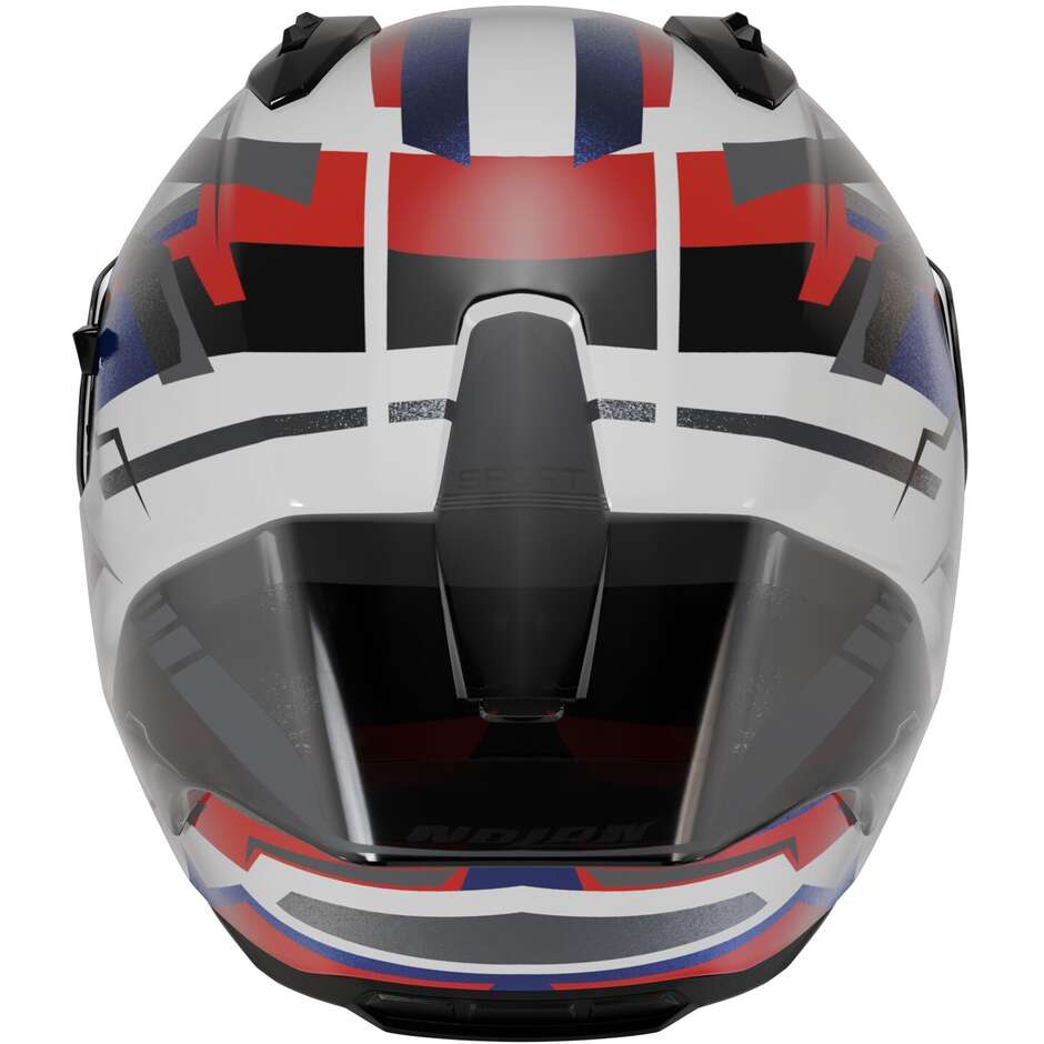 Casco Moto Integrale Nolan N60-6 SPORT CORSA 355 Bianco Blu Rosso