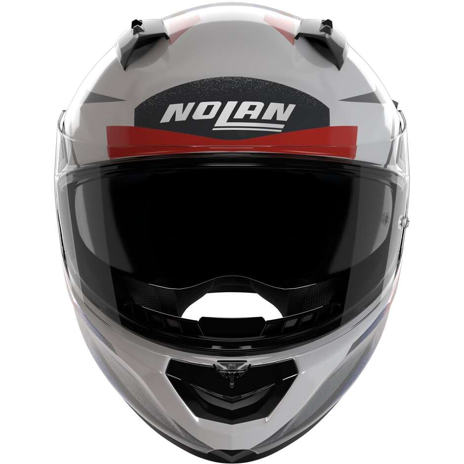 Casco Moto Integrale Nolan N60-6 SPORT CORSA 355 Bianco Blu Rosso