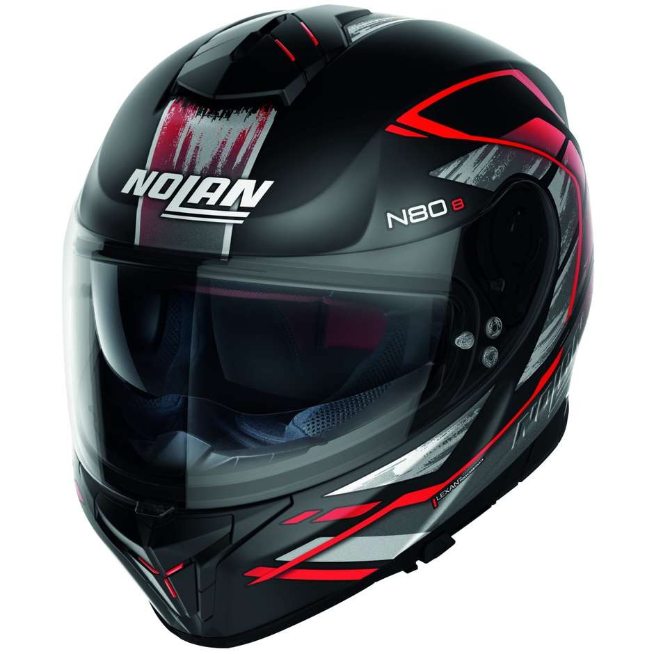Casco Moto Integrale Nolan N80.8 THUNDERBOLT N-Com 027 Rosso Opaco