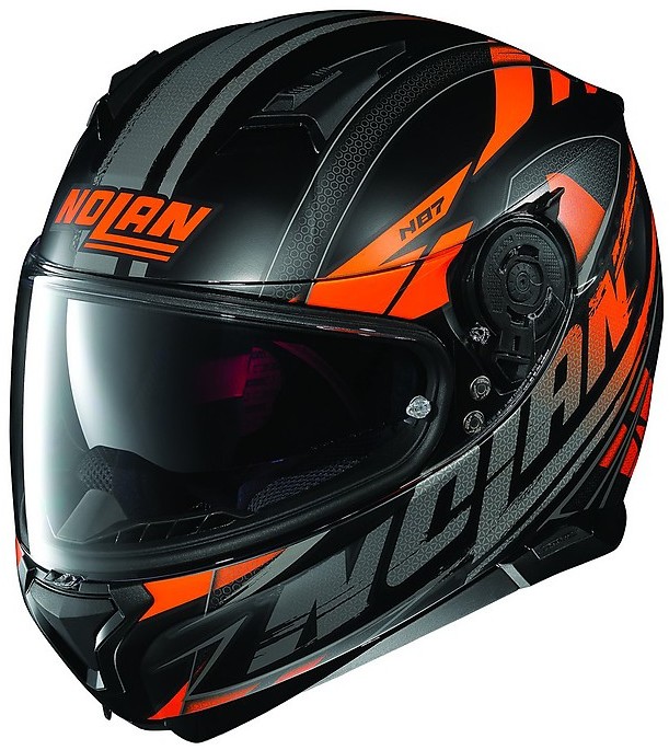 Nolan N87 Aulicus black metal Red Nero Rosso Casco integrale - Ricambi Moto  Cataldi