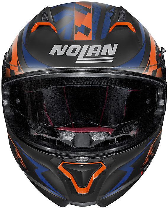 Casco Moto Integrale Nolan N87 VENATOR N-Com 091 Nero Opaco Blu Vendita  Online 