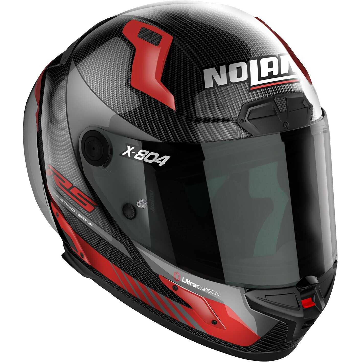 Casco Moto Integrale Nolan X-804 RS U.C. HOT LAP 013 Rosso Vendita Online 