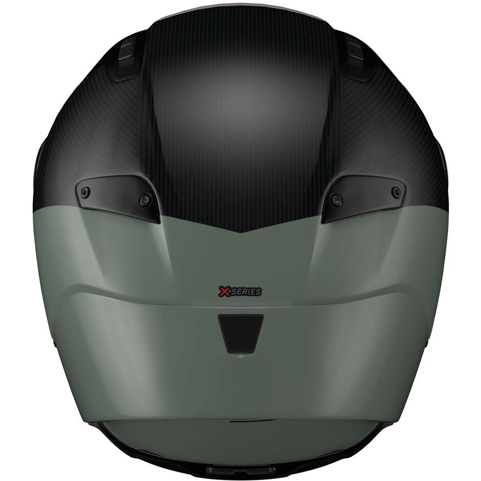 Casco Moto Integrale Nolan X-804 RS UC BLOCCO 370 Carbonio Verde Grigio Antracite Avorio Lucido