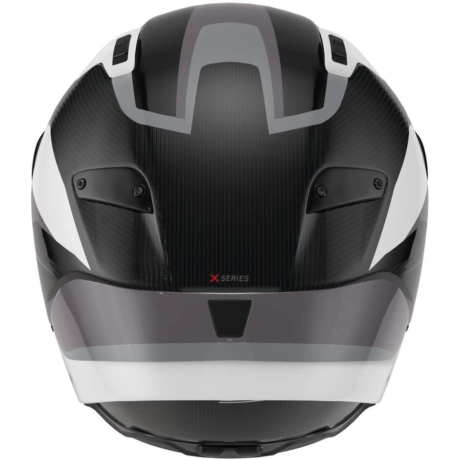 Casco Moto Integrale Nolan X-804 RS UC LESMO 363 Carbonio Bianco Nero Grigio Lucido