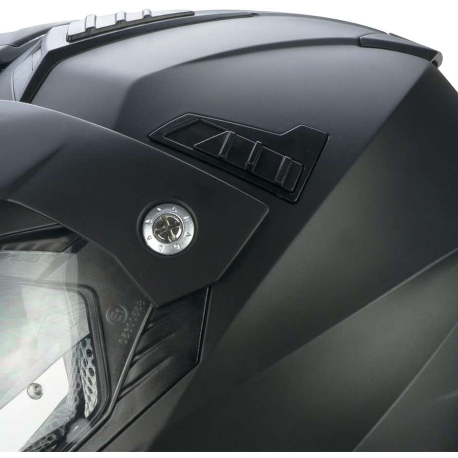 Casco Moto Integrale Off Road CGM 666a TWIN MONO Nero Opaco