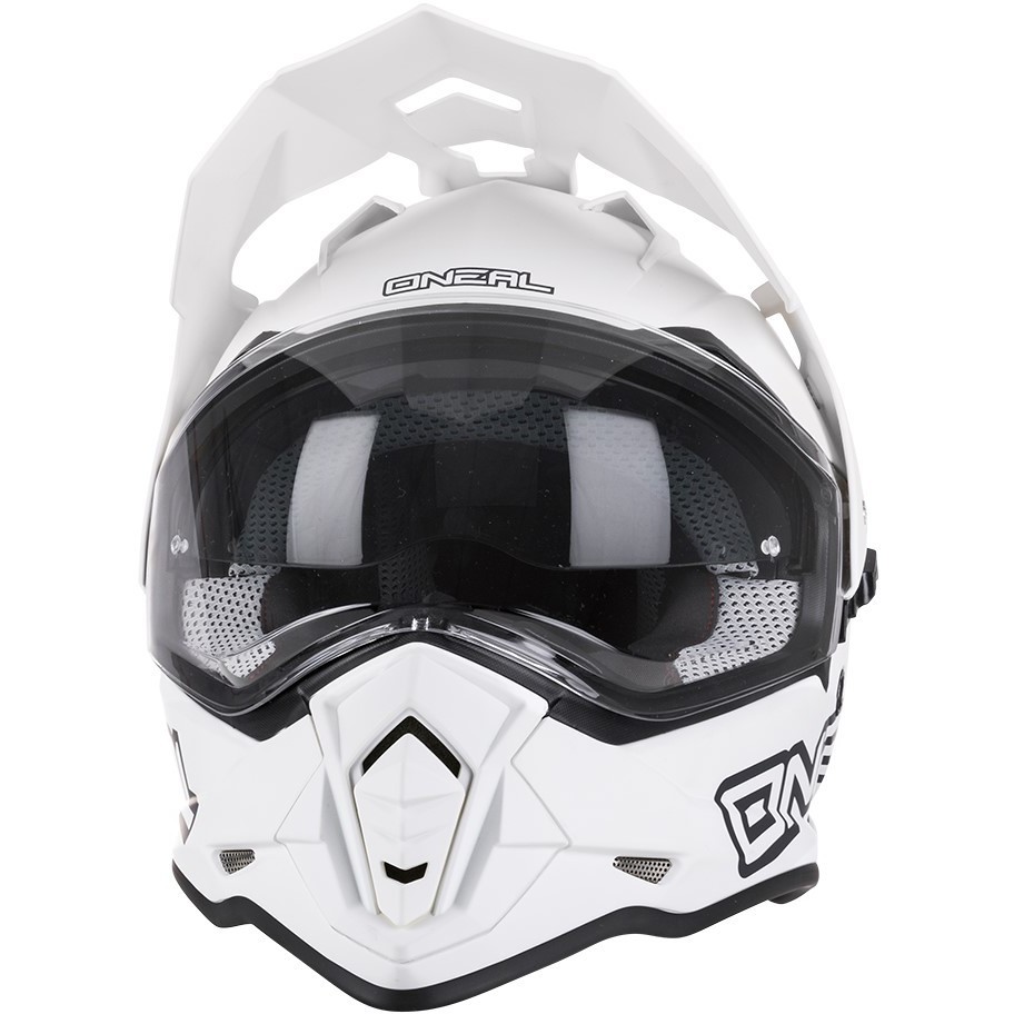 Casco Moto Integrale Oneal SIERRA Helmet FLAT V.23 Bianco