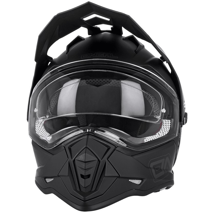 Casco Moto Integrale Oneal SIERRA Helmet FLAT V.23 Nero Opaco