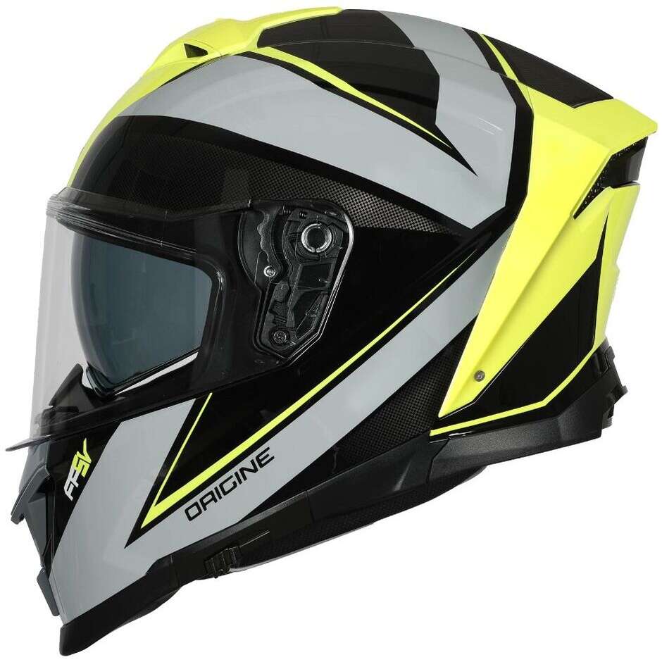 Casco Moto Integrale Origine ETNA MINIMAL YELLOW BLACK Giallo Nero
