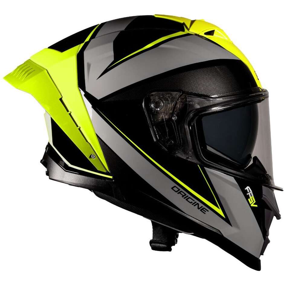 Casco Moto Integrale Origine ETNA MINIMAL YELLOW BLACK Giallo Nero