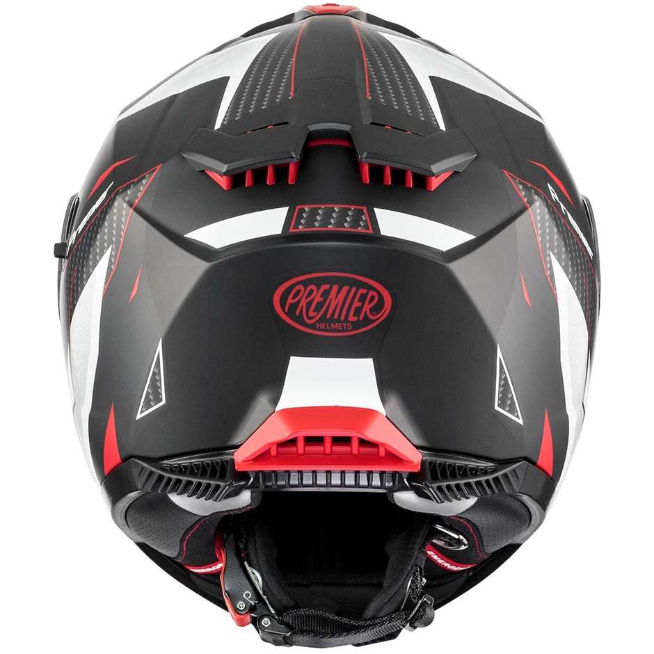 Casco Moto Integrale Premier TYPHOON RS2BM Bianco Nero Opaco