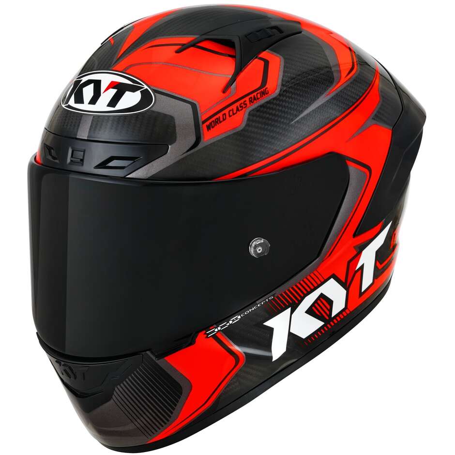 Casco Moto Integrale Racing Kyt NZ-RACE CARBON COMPETITION Rosso