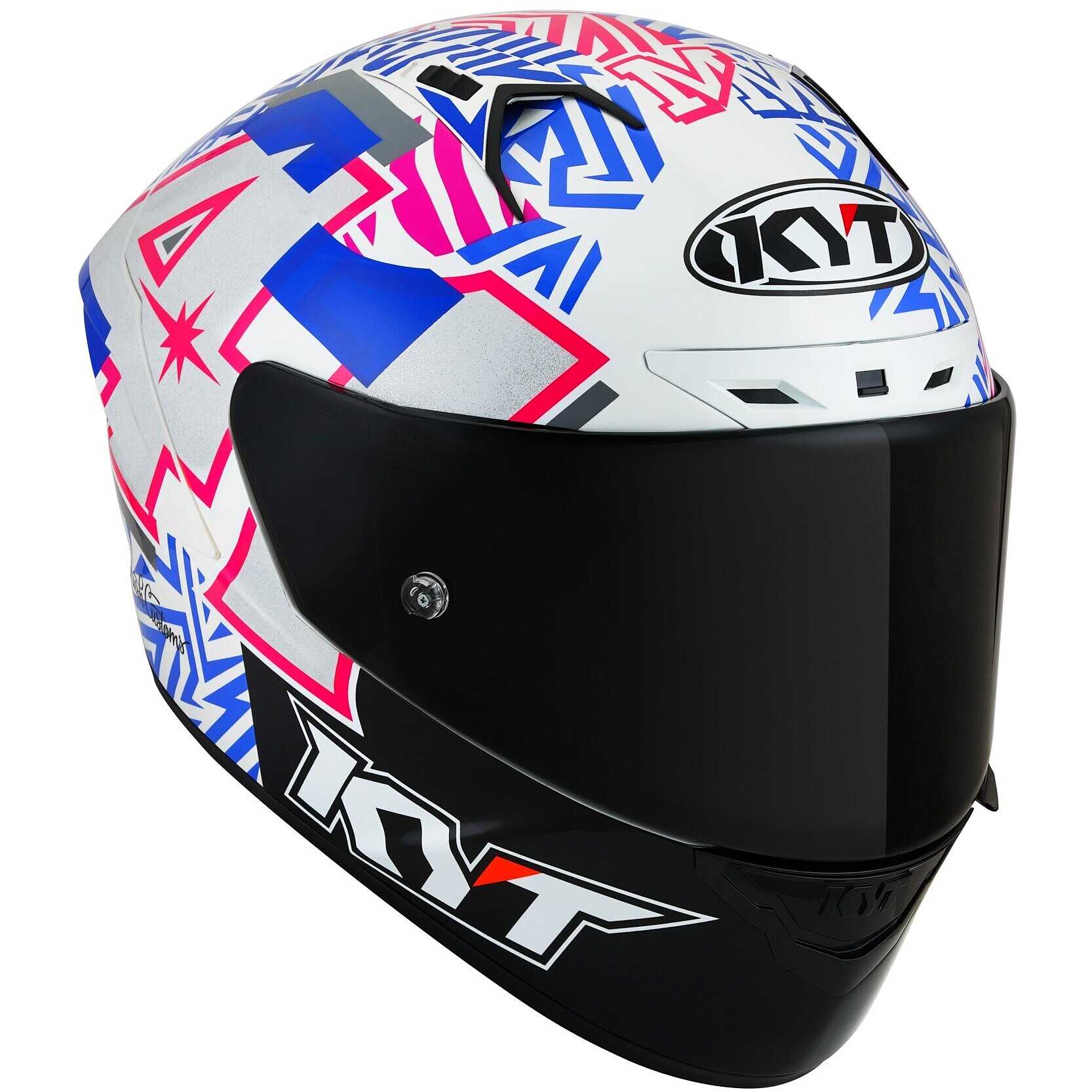 Casco Moto Integrale Racing Kyt NZ-RACE Carbon Stride Verde Fluo Vendita  Online 