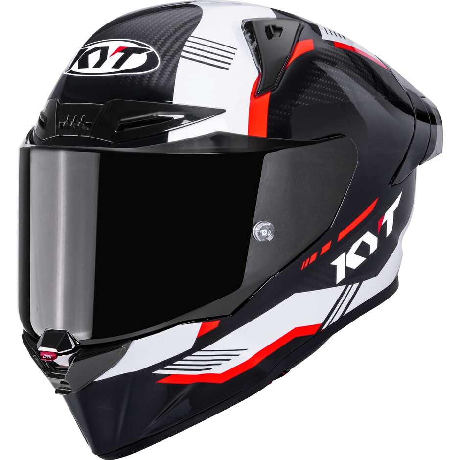 Casco Moto Integrale Racing Kyt R1R CARBON ZONE Rosso