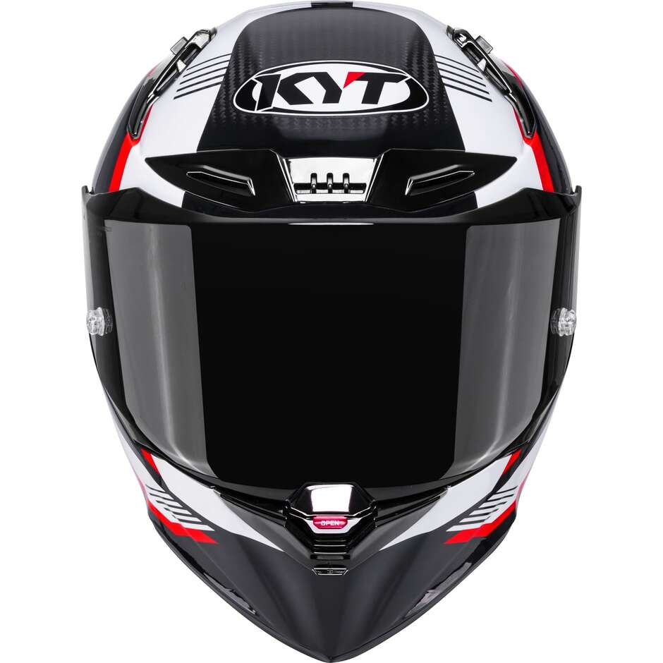 Casco Moto Integrale Racing Kyt R1R CARBON ZONE Rosso