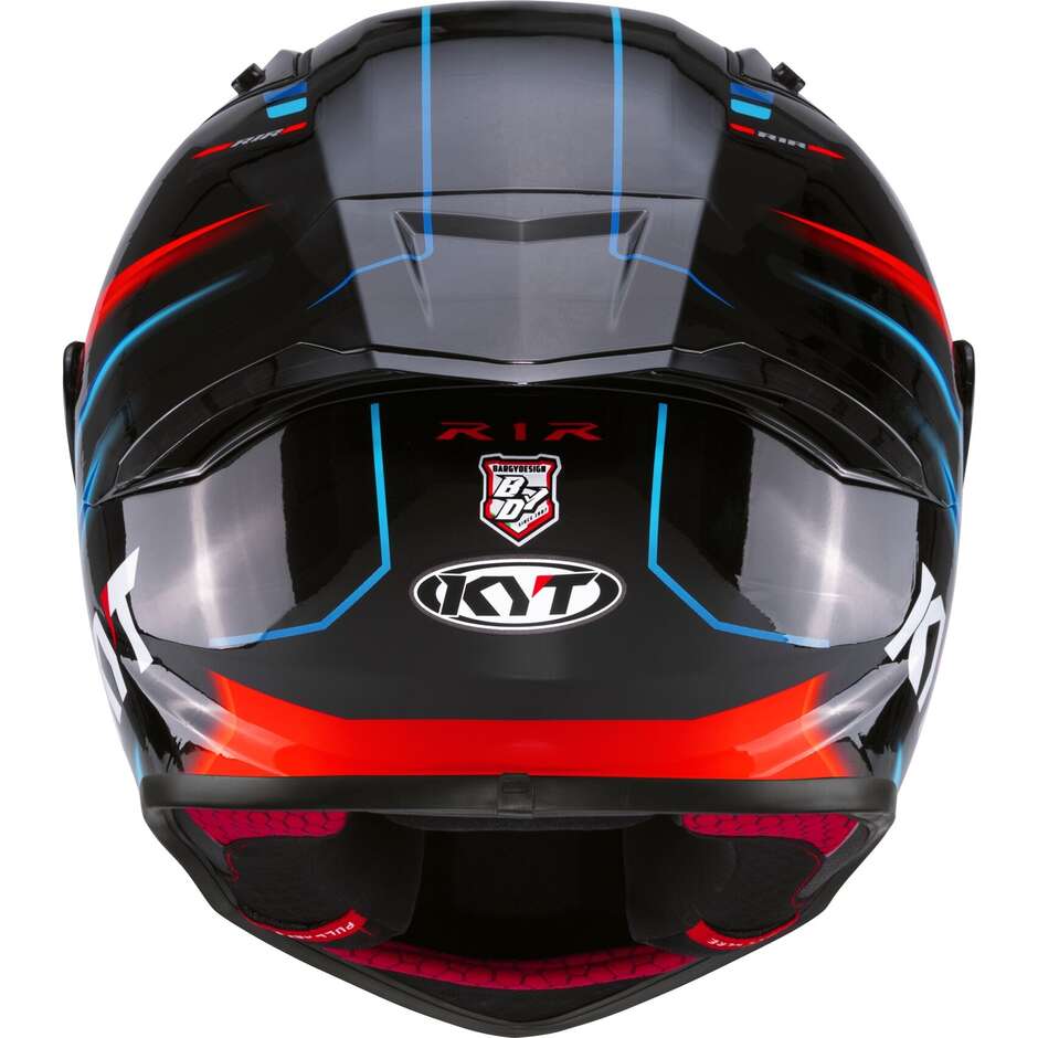 Casco Moto Integrale Racing Kyt R1R HYPERSPACE Nero