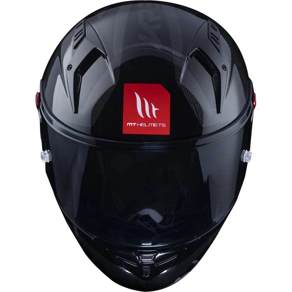 Casco Moto Integrale Racing Mt Helmets KRE+ S PURE A1 Lucido