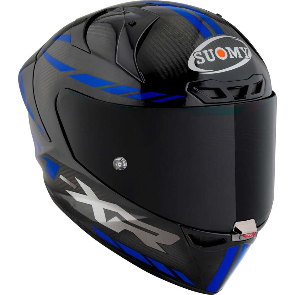 Casco Moto Integrale Racing Suomy S1-XR GP CARBON HYPERSONIC Blu FIM