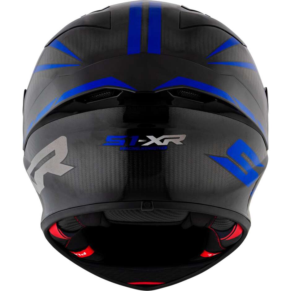 Casco Moto Integrale Racing Suomy S1-XR GP CARBON HYPERSONIC Blu FIM