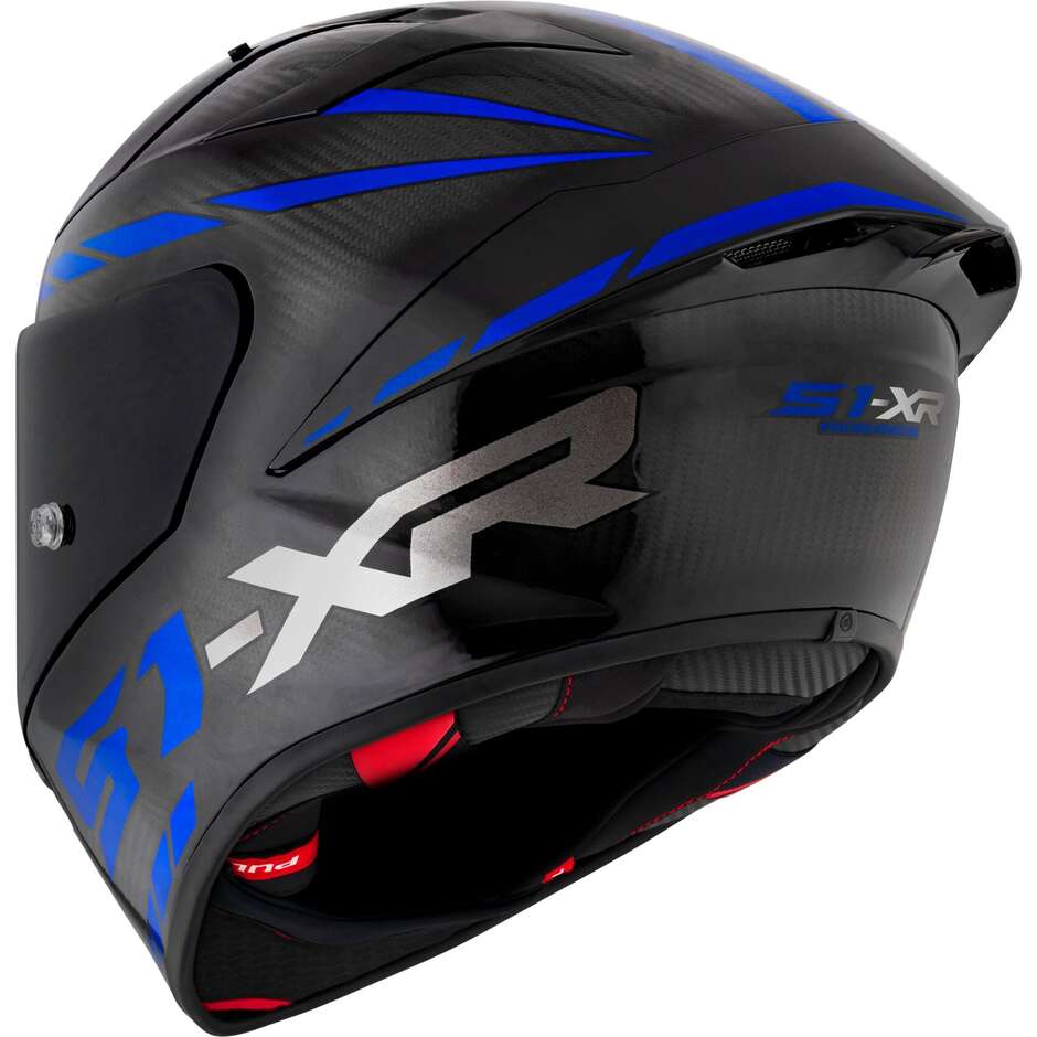Casco Moto Integrale Racing Suomy S1-XR GP CARBON HYPERSONIC Blu FIM