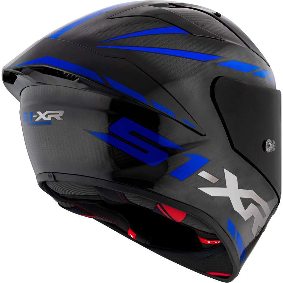 Casco Moto Integrale Racing Suomy S1-XR GP CARBON HYPERSONIC Blu FIM