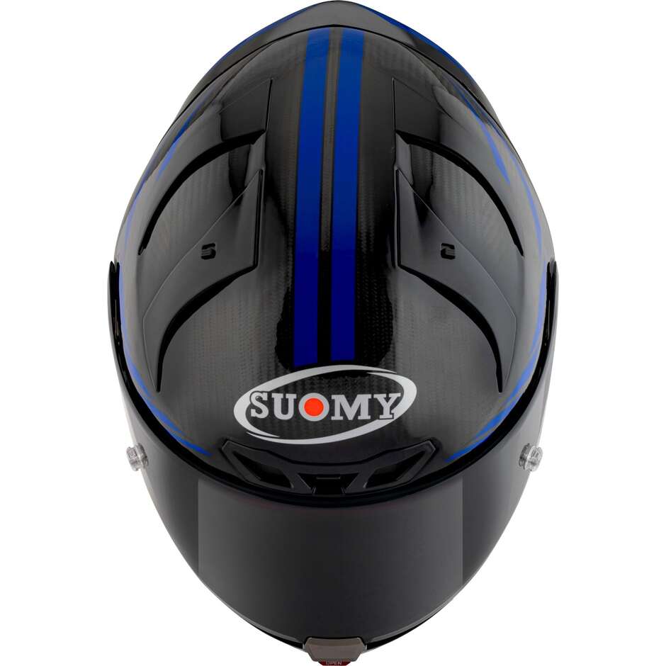 Casco Moto Integrale Racing Suomy S1-XR GP CARBON HYPERSONIC Blu FIM