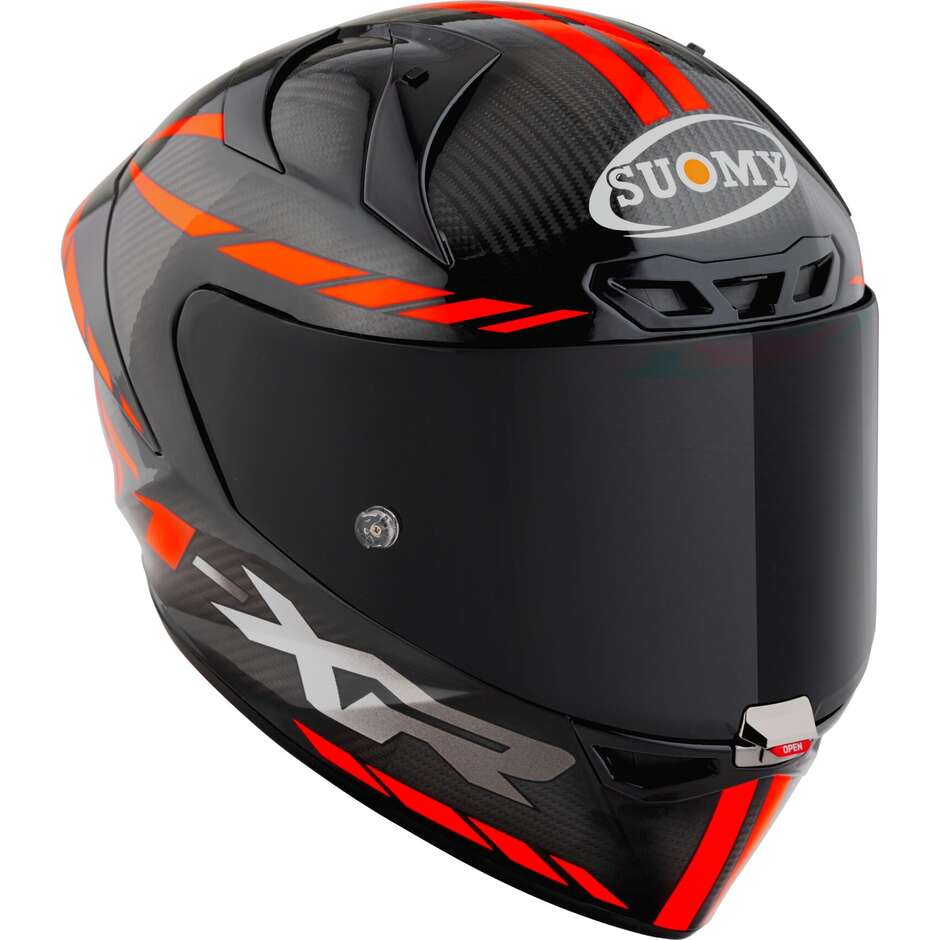 Casco Moto Integrale Racing Suomy S1-XR GP CARBON HYPERSONIC Rosso FIM