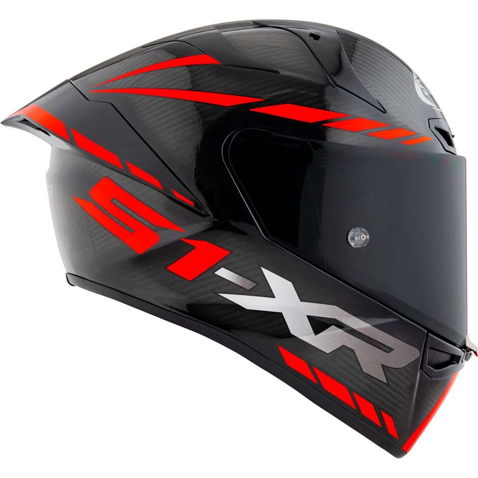 Casco Moto Integrale Racing Suomy S1-XR GP CARBON HYPERSONIC Rosso FIM